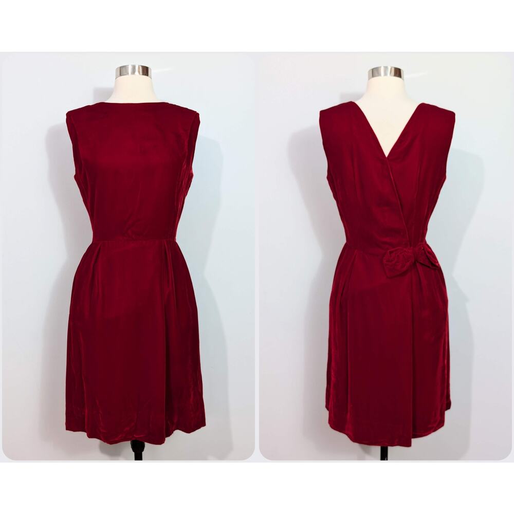 R&K Originals Red Velvet 50s Dress